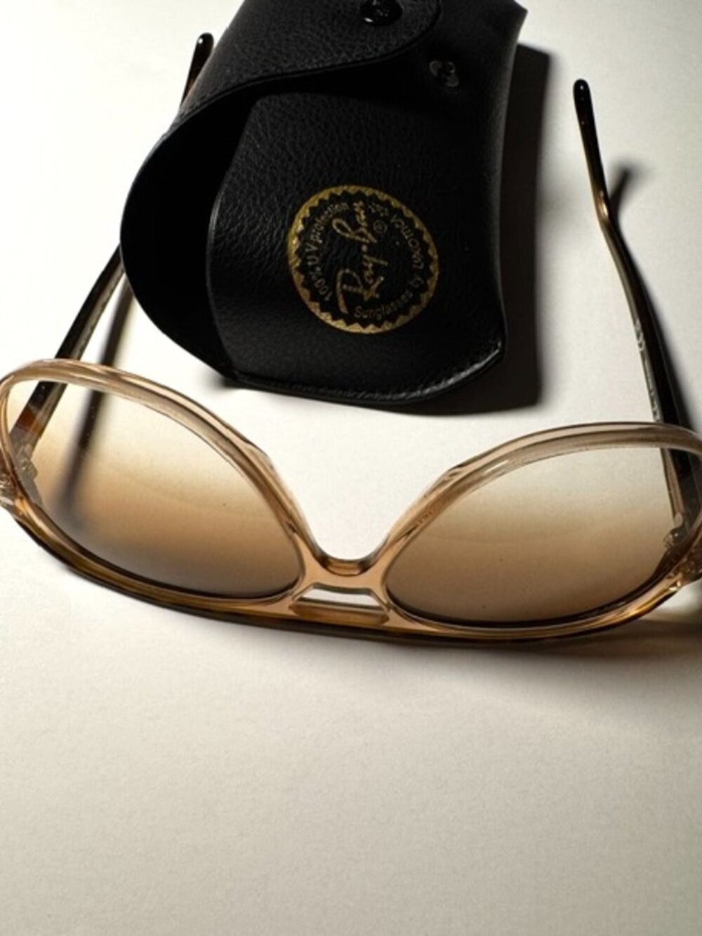 Ray-Ban Beige Gradient Lens Sunglasses